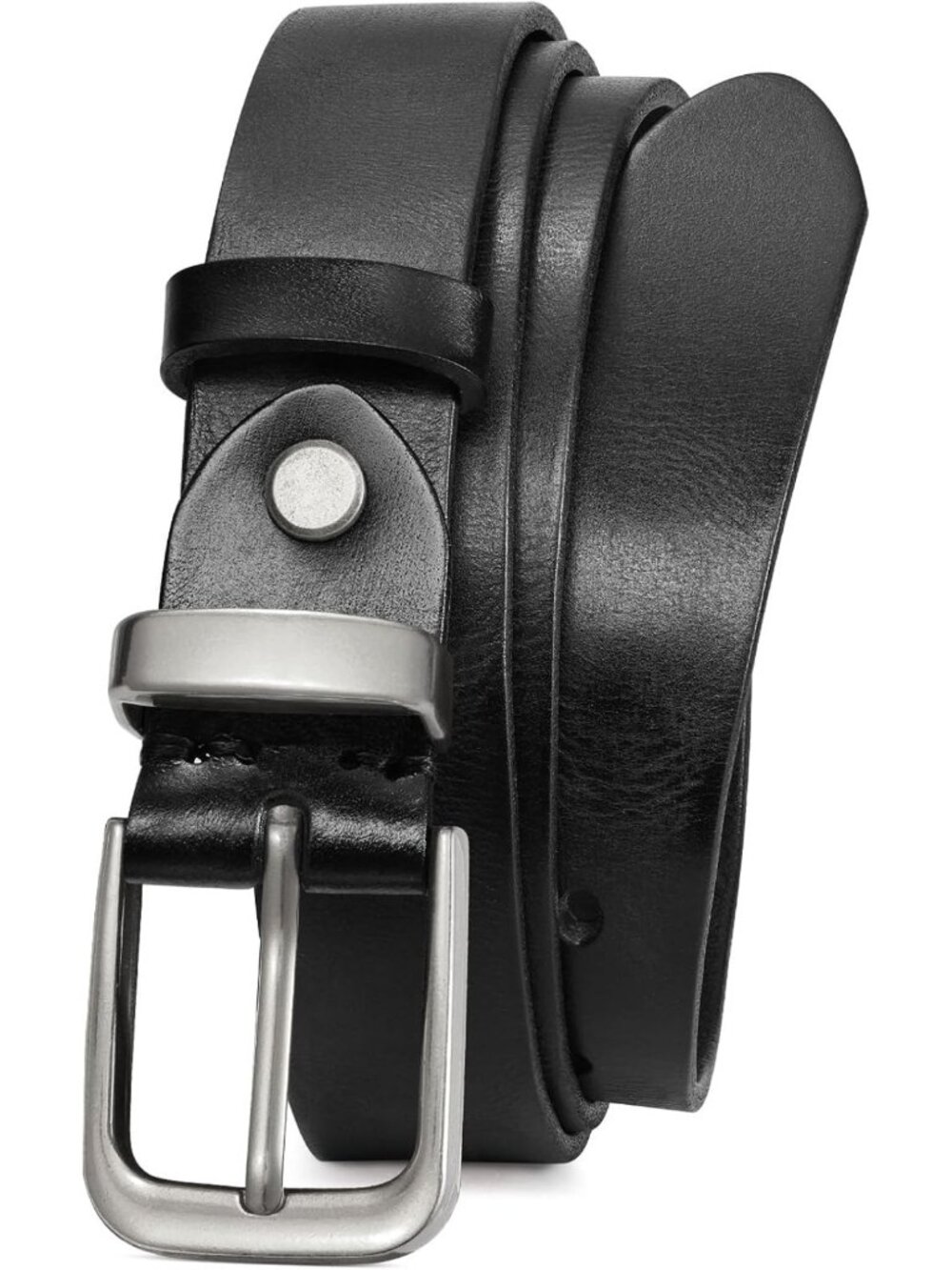 Stylish Women's Genuine Leather Belt with Vintage Metal Buckle for Jeans & Pants